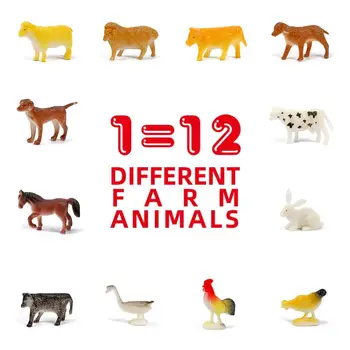12Pcs Vaikai Išmatų Formos ūkinių Gyvūnų Archeologijos Kasti Kasti Rinkinio Dėlionės Žaislas Bamblys Ankstyvojo Ugdymo Pažinimo Žaislai