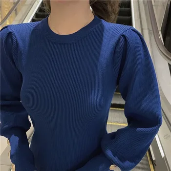 2020 m. rudens ir žiemos naujas stilius užsienio stilius slim ilgomis rankovėmis megztinis megztinis visas rungtynes, megztinis lieknėjimo viršuje moterų madinga