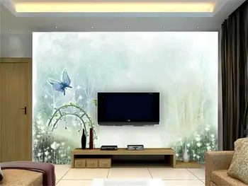 3d tapetai, foto tapetai užsakymą freskos kambarį akvarelė drugelis 3d tapyba sofa-lova, TV foną sienos 3 d