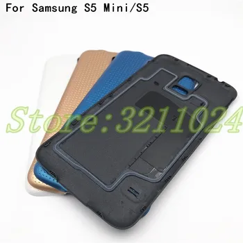 Akumuliatoriaus Korpusas Samsung Galaxy S5 i9600 S5 mini G800 Galinį Dangtelį Atveju Galinių Durelių Būsto