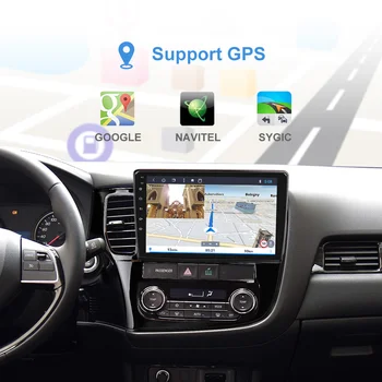 Android9.0 10.1 Colių Automobilio Multimedijos Grotuvas GPS Navigaciją Atbulinės eigos Vaizdo MP5 Grotuvas Stereoradio už 