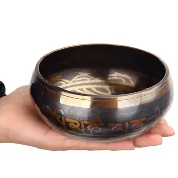 Budistų Vario Tibeto Dainavimas bowl Dubenėlį Dekoratyvinis-sienos-patiekalai, Namo Apdaila Dekoratyvinės Sienų Patiekalų Tibeto Dainavimo Dubenėlį