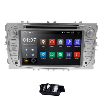 DSP IPS EKRANAS 2G 16G android 9.0 2 din Automobilio multimedijos Grotuvo FORD FOCUS, Mondeo, S-MAX, C-MAX, Galaxy kuga GPS stereo