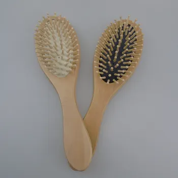 Mediniai Gamtos Masažo Hairbrush Anti Static Sveikatos Priežiūros Irklas Bambuko Plaukų Šepetys Didelio Skydo Šukos Stilius Įrankiai