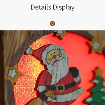 Namo Medinių Led Šviesos Medienos Namus, Kalėdų Eglučių Papuošalai Namuose Kabantys Papuošalai Atostogų Gražus Kalėdų Dovana Vestuvių 2021