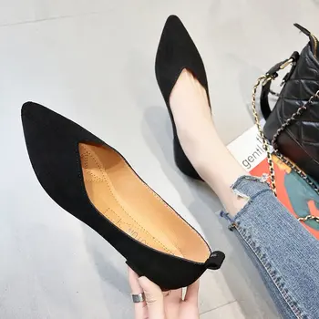 Vieną batai moteriška 2019 m. pavasarį naujas nurodė, plokšti batai moterims, laukinių keturis sezonus batai mažo kulno moterų batai
