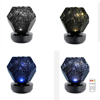 3 Spalvų Magija Žaisti Žvaigždėto Dangaus Projekcija Šviesos 3D Projekcija LED Lempos Vaikų Miegamasis Žvaigždžių Romantiškas Žvaigždžių Šviesos USB Tipo Lempos
