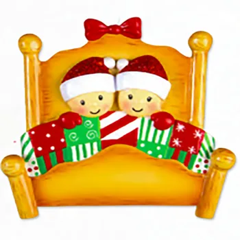 Kūrybos Kalėdų Šalis Dekoro Dovanos Santa Claus Lova Dėvėti Kaukę Asmeniniams Kalėdų Medžio Apdaila, Visos Serijos
