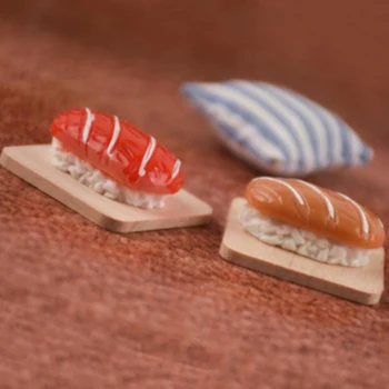 1:12 Miniatiūriniai Lėlių Modeliavimas Suši Duona Modelis Priedai Virtuvės Žaislas