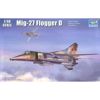 1/48 trimitininkas 05802 Mig-27 Flogger D modelis hobis