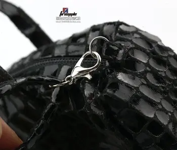 1/6 tendencija kareivis krokodilo modelis lakinės odos ryškiai paviršiaus sporto didelis kuprinės pečių maišą rankinėje žaislas kuprinė sandėlyje