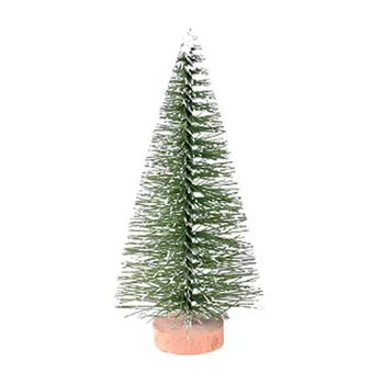 1 Gabalas Mini Kalėdų eglutę 8.5 cm/6,7 cm Sizalio Pušies Medienos Bazės Apdailos Mažas Kalėdų Medis 