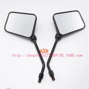 1 pora motociklo galinio vaizdo veidrodėlis juodas motociklas pusės veidrodėlis motoroleris veidrodėliai universalūs priedai Kawasak Suzuki 8MM 10MM