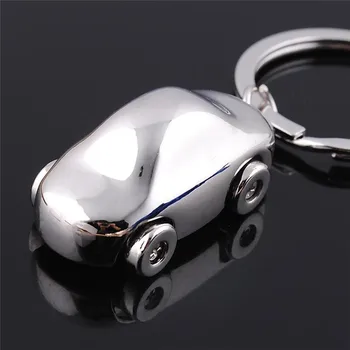 1 Vnt Metalo 3D Automobilių Formą Key chain 