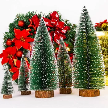 1 Vnt. Mini Kalėdų eglutę Mažas Pušies Christma Dekoratyviniai Dirbtiniai Medžiai, 