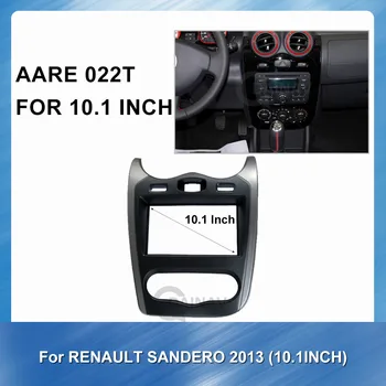 10.1 colių 2 Din Automobilio Radijo fascia RENAULT SANDERO 2013 m. automobilio Prietaisų Skydelio Auto Stereo Plokštės Rėmo Automobilio DVD Grotuvas rėmelį