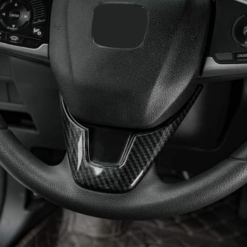 10 Gen Civic ABS Anglies Pluošto Stiliaus Vairas Dangtelio Lipdukas Apdaila Honda Civic Apdailos 2016-2020