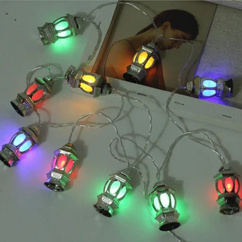 10 LED Pilis String Led Šviesos Rūmai Žibintų LED String Patalpų Lauko Žibintas Namo Atostogų Apdaila