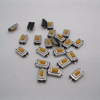 100vnt Aukštos Kokybės 3x6x2.5mm SMD oranžinis Mygtukas Jungiklis Mikrojungiklis Tact Switch 3*6*2.5 mm