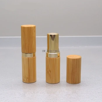 100vnt/Daug 12.1 mm Klasikinio Bambuko Gold Lūpų dažai Tube 
