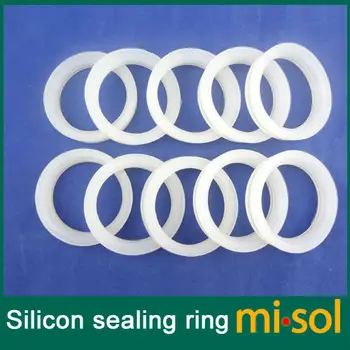 100vnt/daug baltos spalvos silikono sandarinimo žiedas sandarinimo kilpą vakuuminio vamzdelio 58mm, saulės vandens šildytuvas