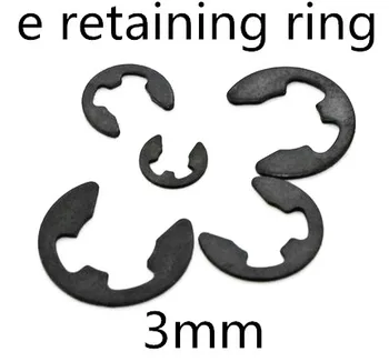 100vnt/daug m3 3mm Legiruotojo Plieno Atidarymo snap žiedas ,e -clip laikiklio žiedo plovimo