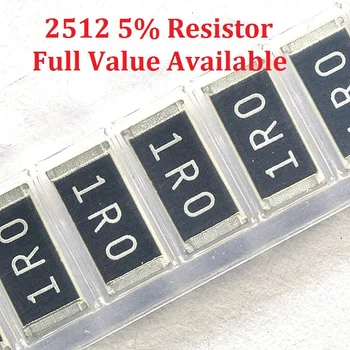100vnt/daug SMD Chip Rezistorius 2512 2.7 M/3M/3.3 M/3.6 M/3.9 M/Om 5% Atsparumas 2.7/3/3.3/3.6/3.9 M Varžai 2M7 3M3 3M6 3M9