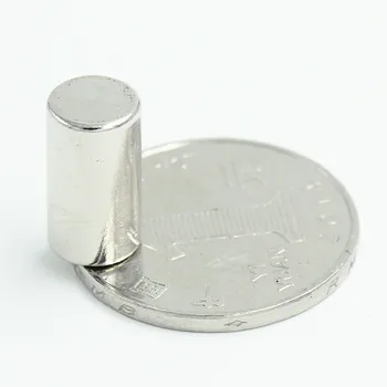 100vnt Neodimio N35 Dia 8mm X 15mm Stiprūs Magnetai Maža Disko NdFeB Retųjų Žemių Amatų Modeliai Šaldytuvas Klijuoti magnetas 8x15mm