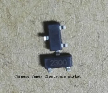 100VNT SI2300DS SOT SI2300 SOT SI2300DS-T1-E3 SOT-23 SMD naujas MOS FET tranzistorius