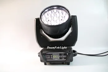 (10lot+Flightcase) Žiedas Dmx LED Plauti Juda Galvos Lyra Patalpų Judančių Šviesos RGBW 4in1 led judančios galvos šviesos Zoom 19*15w