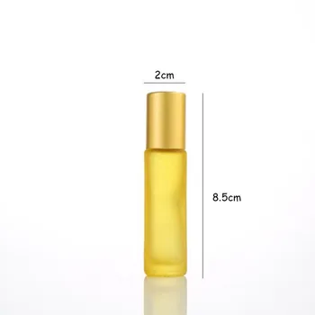 10ml Spalvos Matinio Stiklo konstrukcija Butelis Nešiojamų Kelionių Butelis 1pc Esminius Butelis Roll-on Sub-pakavimo Naftos R0D9