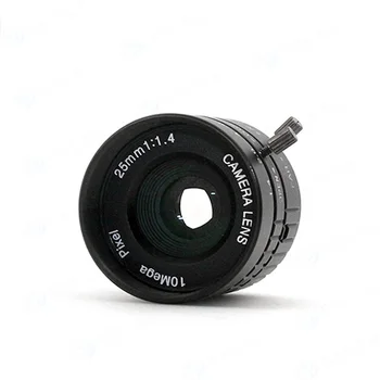 10MP 25mm HD Pramonės Kamera Fiksuotojo Vadovas IRIS Dėmesio Priartinimo Objektyvas C Mount CCTV Lens VAIZDO Kamera ar Pramonės Mikroskopą