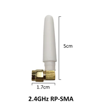 10vnt 2.4 GHz WiFi Antena 2dBi Antenos RP-SMA Male Jungtis 2.4 ghz antena, 