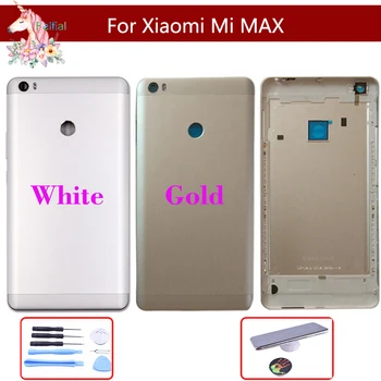 10vnt/daug Originalą Xiaomi Mi Max MAX Baterijos dangtelį Galinis Baterijos Būsto Duris, Galinį Dangtelį Atveju Pusėje Mygtukai Pakeitimo