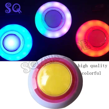 10vnt/daug RGB Apšviestas Mygtukas LED mygtukų jungiklis Arkadinis Žaidimas Kabineto Aksesuarai, Mašinų Dalys