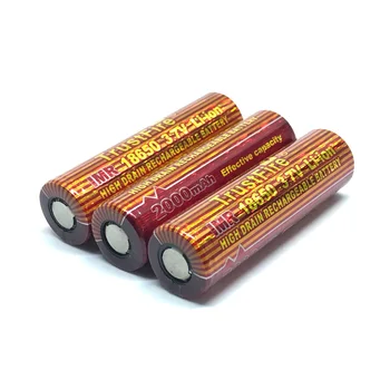 12pcs/daug TrustFire IMR 18650 2000mAh 3.7 V Ličio Baterija, Įkraunamas Baterijas, Už E-cigaretės LED Žibintuvėlis