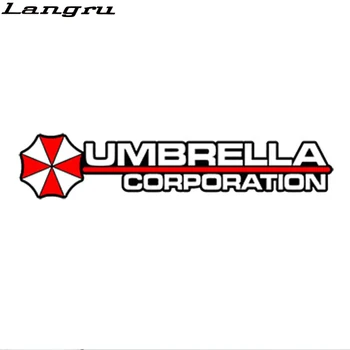 13*3.25 cm Automobilį Optikos Umbrella Korporacijos Avilio Die Cut Logotipas Raudonas Skėtis Vinilo Decal Automobilių Lipdukas JDM