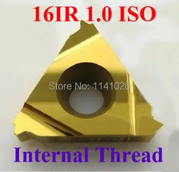 16IR 1.0 ISO Karbido Threading Įdėklai Vidinių sriegių Sriegimo Įterpti Pjovimo Staklės, Įdėklų Sriegiu Tekinimo Turėtojas