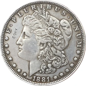 1881-O JAV Morgan Doleris monetos KOPIJA