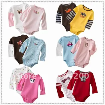 18M 24M-ilgomis rankovėmis babysuits/Kūdikiams/Kūdikių drabužiai/Bamblys drabužių/Baby kostiumai/Kūdikių Pižama