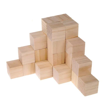 1pack Medžio masyvo Blokai Aikštėje Jenga Blokai Vaikai Anksti Švietimo Žaislai, Surinkimas Blokuoti Embellishment 