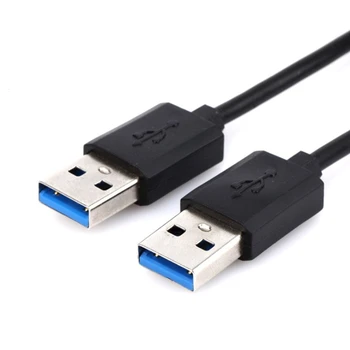 1pc Aukštos Kokybės Juoda Balta USB 2.0 Male vyrams, M/M Išplėtimo Jungties, Adapteris, Laidas Laidas Laidas