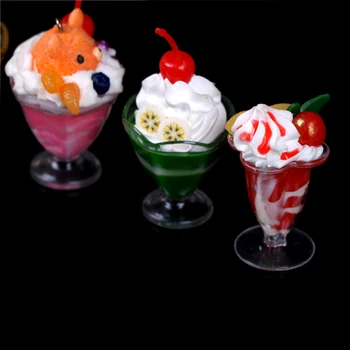 1Pc Miniatiūriniai Lėlių Gerti Ledų Indelių Rinkinį Modelis Apsimesti Žaisti Mini Maistas Tinka Žaisti Namuose Žaislas, Lėlė Priedai