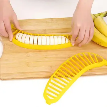 1PC Plastiko Bananų Slicer Cutter Vaisių, Daržovių Priemonės 