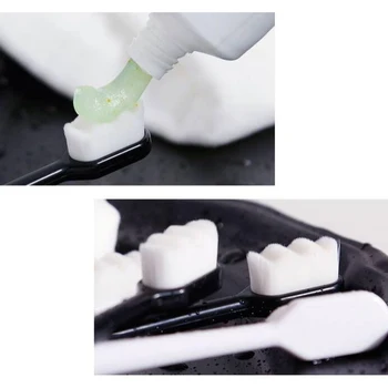1PC Ultra-fine dantų Šepetėlis Super Soft Bristle Šepečių Su Laikikliu, Giluminio Valymo Šepetys Skirtas Burnos Priežiūros Priemonės