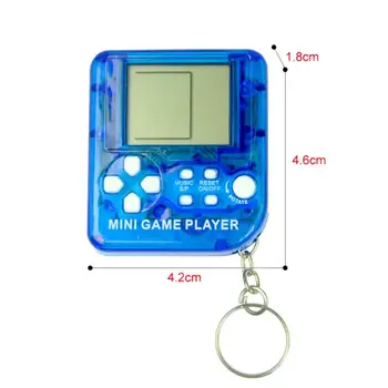 1pc Vaikų Kišeninis Nešiojamas Retro Delninis Žaidimų Konsolės Žaidimą iš Anksto Žaidėjų LCD Sreen Tetris Žaidimą, Nešiojamą