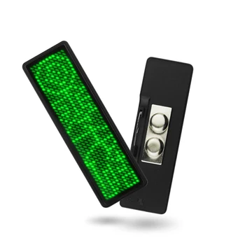 1pc Žalia LED Pavadinimas Ženklelis Reuseable Žymeklį LED Kortele Ekranas su 44x11 Pikselių USB Programavimas Skaitmeninė už Hotel Restaurant