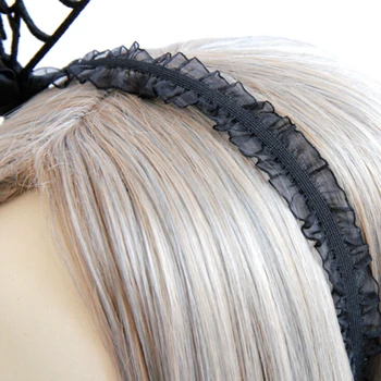 1pcs Elegantiškas Helovinas Hairbands Moterų Plaukų Dėvėti Juodos spalvos Akių Karūna galvos Apdangalai, Plaukų Užsegimas Halloween Party