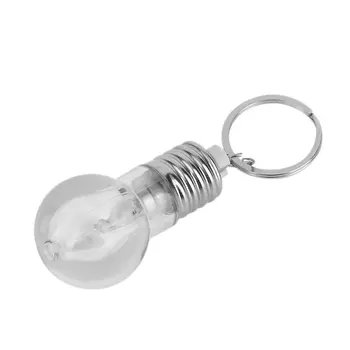 1PCS Kūrybos Spalvinga Keitimas LED Žibintuvėlis Šviesos Mini Lemputė Lempos Klavišą Grandinės Žiedas 