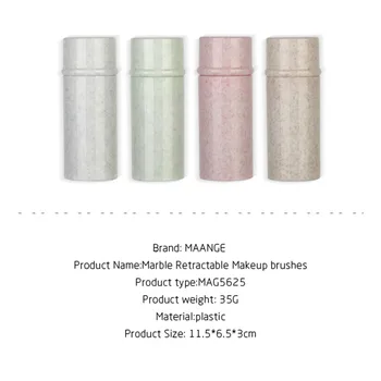 1Pcs Loose Powder Foundation Blush Reguliuojamas sudaro Šepetys Veido Marmuras Bagažo Nešiojamuosius Kontūras Kosmetikos Šepetėlių Grožio Priemonės